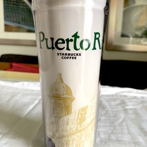 Starbucks Coffee Puerto Rico Plastic Tumbler 12oz Travel Mug 2004 CollectorsItem